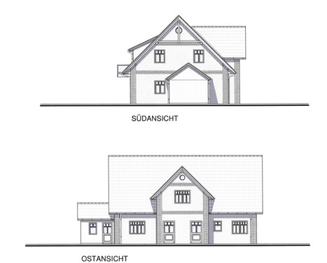 Südansicht_Ostansicht - Etagenwohnung mit 49,40 m&sup2; in Dollern zur Miete