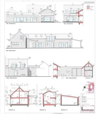 Gesamtplan Außenansichten - 