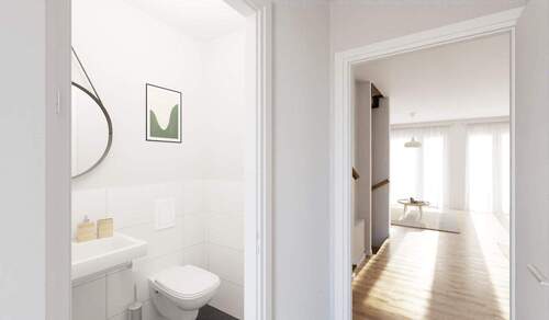 Heller und freundlicher Eingangsbereich mit Blick - 