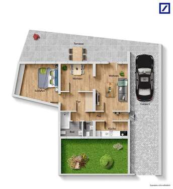 Haus 8 EG Carport + Garage - 