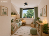 Kinderzimmer 2 im 1. OG mit KI möbliert - 