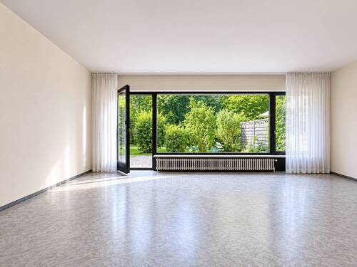 Wohnzimmer mit Ausgang zur Süd/West-Terrasse - Doppelhaushälfte mit 115,40 m&sup2; in Hamburg zum Kaufen
