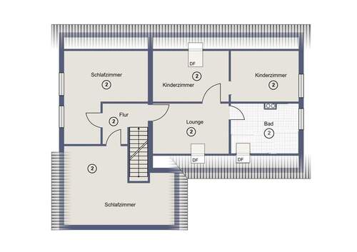 Obergeschoss - Whg. 2 - 