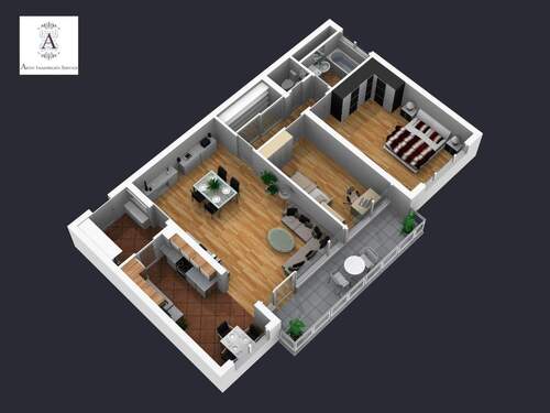 3D-Plan Ansicht 2 - 