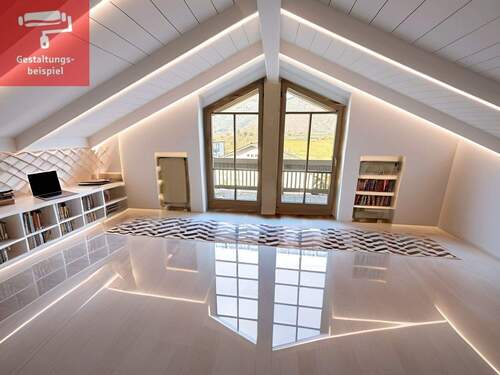 Großes Zimmer im DG mit Balkon - 