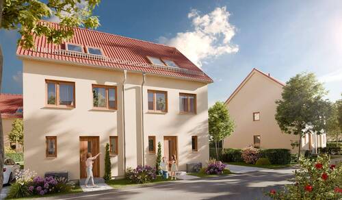 Modernes Doppelhaus direkt am Störmthaler See - 5 Zimmer Doppelhaushälfte zum Kaufen in Großpösna