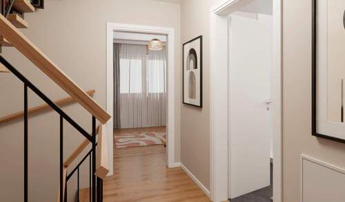 Heller und freundlicher Flur im Obergeschoss - 