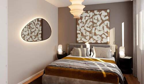 Helles und komfortables Schlafzimmer - 