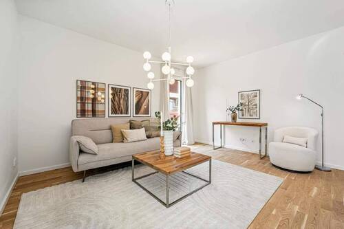 Wohnzimmer - Etagenwohnung mit 64,00 m&sup2; in Wiesbaden zum Kaufen