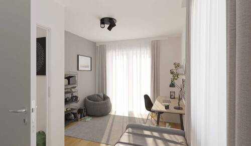 Visualisierung des Kinderzimmers im Einfamilienhau - 