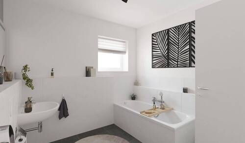 Visualisierung des Badezimmers im Einfamilienhaus - 
