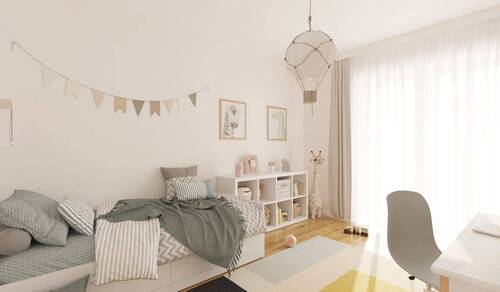 Visualisierung des Kinderzimmers im Einfamilienhau - 