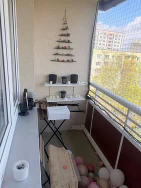 Balkon (Mieterbild) - 2 Zimmer Etagenwohnung zur Miete in Halle (Saale)