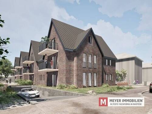 Objektansicht - Neubau KFW 40 QNG Mehrfamilienhaus mit hohen Steuervorteilen in Rastede (Obj.-Nr.: 6498)