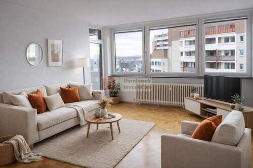 Wohnbereich - Virtual Staging - 2 Zimmer Etagenwohnung zum Kaufen in Frankfurt am Main