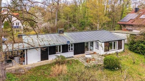Hausansicht Südseite - 5 Zimmer Bungalow zum Kaufen in Haar