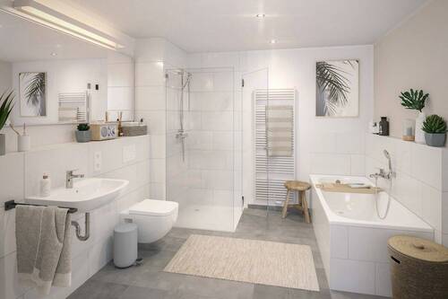 Vollbad_Emma+August - Etagenwohnung mit 91,10 m² in Hamburg / Groß Borstel zum Kaufen