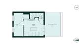 Ausgebautes Dachstudio mit angrenzender Dachterrass - 