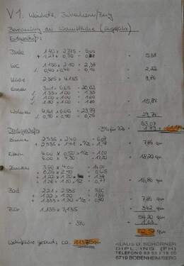 Wohnflächenberechnung - 