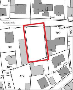 Lageplan - Grundstück zum Kaufen in Weisendorf