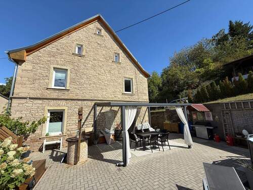 Terrassenansicht - Einfamilienhaus mit 224,00 m&sup2; in Schmittweiler zum Kaufen