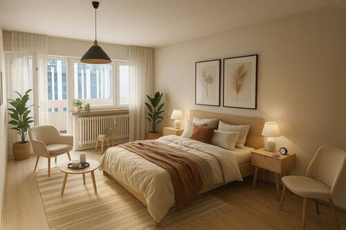 Schlafzimmer 1 Visualisierung - 5 Zimmer Etagenwohnung in München