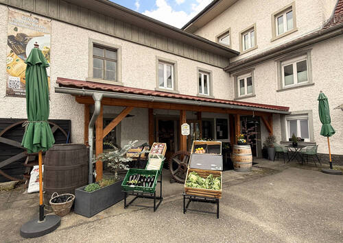 Eingang Ladengeschäfte - Gewerbeobjekt (Büro, Produktion, Verkauf) zum Kaufen in Allensbach
