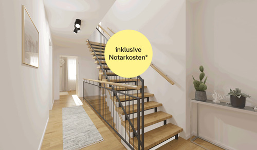 Heller und freundlicher Flur im Obergeschoss - Reihenhaus mit Dachterrasse und Platz für Ihre Wohnideen