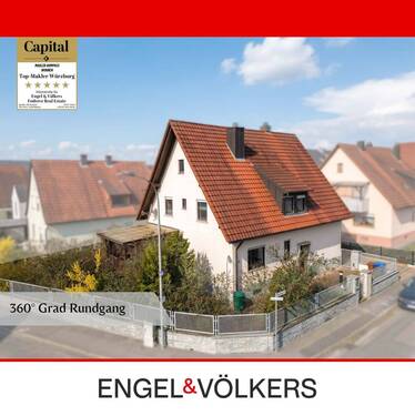 Außenaufnahme - Raum für Generationen - Zweifamilienhaus mit Charakter in Zellingen am Main.