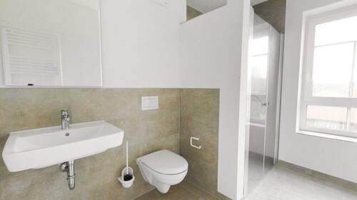 Badezimmer - Etagenwohnung mit 55,70 m&sup2; in Rastdorf zum Kaufen