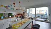 Essplatz mit Blick zur Loggia - 4 Zimmer Etagenwohnung zum Kaufen in Owingen