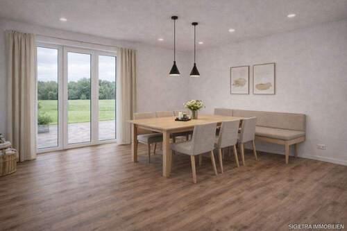 KI-Esszimmer im Wohnbereich - 