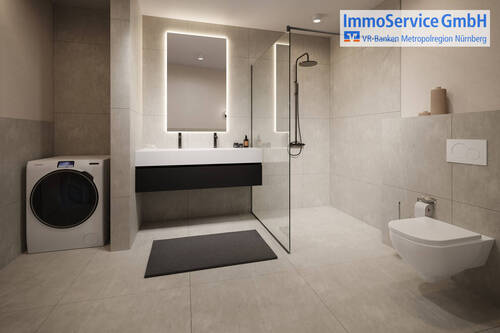 Visualisierung Whng_6_Bad - Etagenwohnung mit 63,10 m&sup2; in Nürnberg zum Kaufen