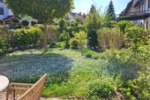 Blick in den Garten - Reihenendhaus mit 123,00 m&sup2; in Wiesloch zum Kaufen