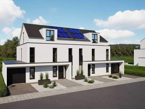 Straßenansicht - 6 Zimmer Doppelhaushälfte zum Kaufen in Ratingen