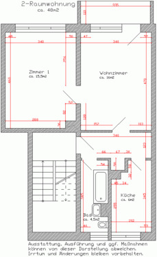 Bild 2 - 2 Zimmer Etagenwohnung zur Miete in Dessau-Roßlau