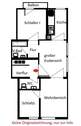 Grundriss Dachgeschosswohnung - 