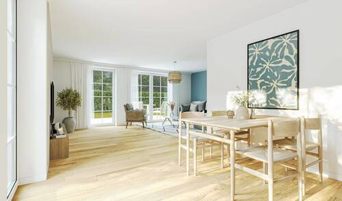 EG-Wohnraum - 4 Zimmer Doppelhaushälfte in Irschenberg