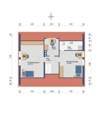 Dachgeschoss (Darstellung und Maßangaben sind ohne Gewähr) - 