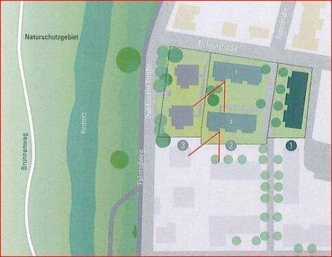 Lageplan, Bauabschnitt 2, Haus 1 - 