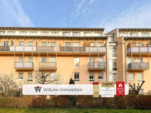 Tittel2 - Ruhig gelegene 3-Raumwohnung mit Parkett, zwei Balkonen & Tiefgaragenstellplatz