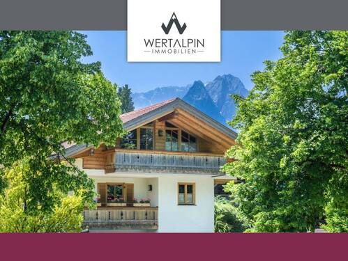Moderne 3-Zi.-Dachgeschoss-Wohnung - Partnach & Panorama: Moderne 3-Zimmer-DG-Wohnung mit 2 Balkonen - ruhige, zentrumsnahe Lage