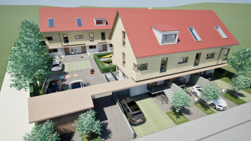 Außenansicht - Reihenendhaus (RH3) mit Garten & Stellplatz - großzügiges Wohnen auf 3 (Optional: 4) Etagen