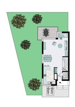 Erdgeschoss - 5 Zimmer Reihenendhaus in Kirchheim unter Teck