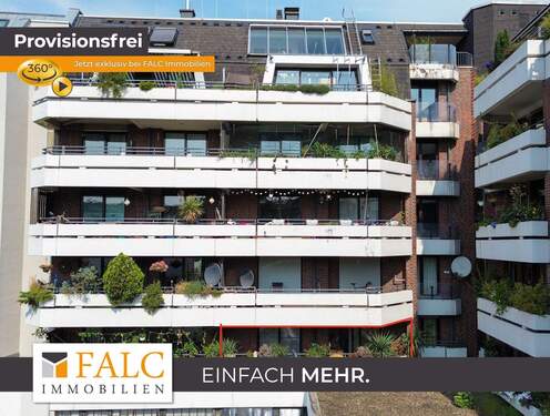 Hausansicht von hinten - Großzügige 3-Zimmer-Wohnung mit 2 Balkonen und Tiefgaragenstellplatz in Düsseldorf-Düsseltal