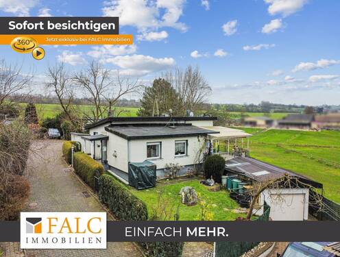 Drohnenaufnahme - Einfamilienhaus mit Panorama-Terrasse und flexiblen Nutzungsmöglichkeiten