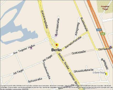 Kartenausschnitt - 3 Zimmer Etagenwohnung zur Miete in Berlin