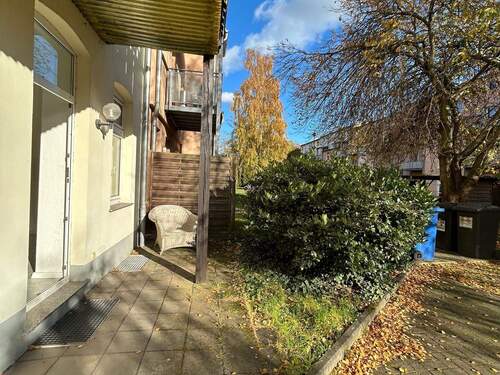 Terrassenansicht - Terrassenwohnung mit 41,00 m² in Magdeburg zur Miete