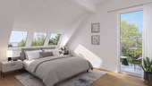 Schlafzimmer visualisiert - 4 Zimmer Etagenwohnung zum Kaufen in München