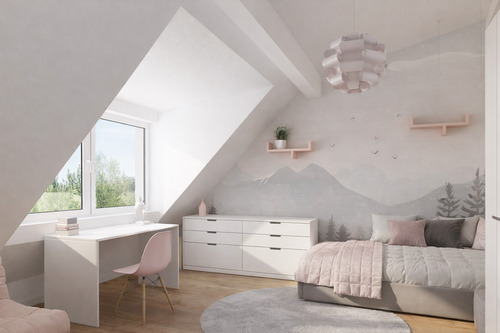 Kinderzimmer visualisiert - Etagenwohnung mit 135,00 m&sup2; in München zum Kaufen